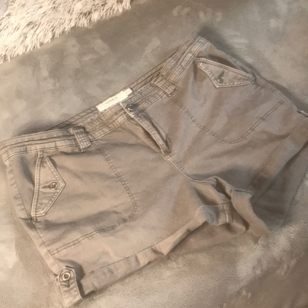 Light Grey Cargo Shorts